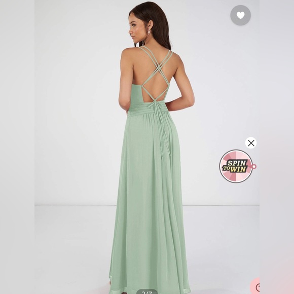 Azazie maxi dress cut out - Picture 2 of 3